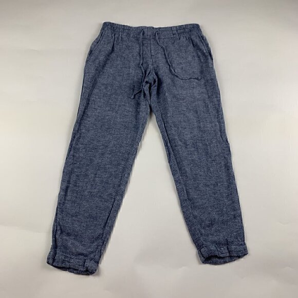 Old navy Blue Chambray Pull On Ankle Pants XS - Picture 1 of 7